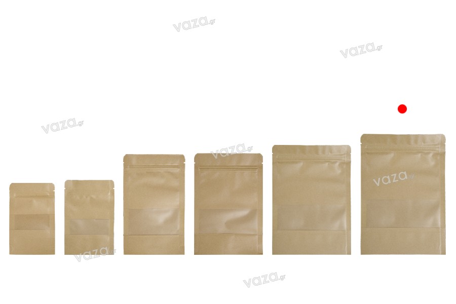 100 Pi/èces Packlinq Doypack Noir Mate avec Zip et Ouverture 10.2 x 6 x 15.2 cm ZBGO2MB 57 g