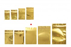 Σακουλάκια αλουμινίου με κλείσιμο "zip" 160x240 mm, διάφανη μπροστά πλευρά και δυνατότητα σφράγισης με θερμοκόλληση - 100 τμχ