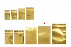 Σακουλάκια αλουμινίου με κλείσιμο "zip" 180x255 mm, διάφανη μπροστά πλευρά και δυνατότητα σφράγισης με θερμοκόλληση - 100 τμχ