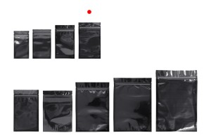 Sachets en aluminium avec fermeture éclair 100 x 175 mm, face avant transparente et possibilité de thermoscellage - 100 pcs-9