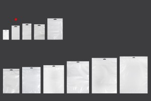 Plastikbeutel 80x138 mm mit Druckverschluss und Euroloch -100 Stücke-3