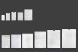 Plastikbeutel 160x240 mm mit Druckverschluss und Euroloch -100 Stücke-3