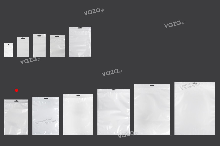 gris 20 Trois-trou-bâche crochets KS dans un sachet plastique 