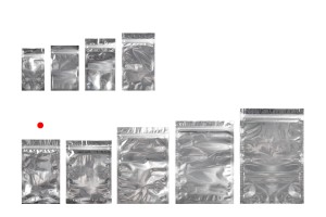 Beutel aus Aluminium 120x200 mm mit Druckverschluss, transparent, verschließbar -100 Stücke-7