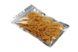 Qese alumini me mbyllje “zip” 200 × 300 mm, me pjesë të përparme transparente dhe me mundësi vulosjeje me ngjitje termike – 100 copë.-bildgruppe