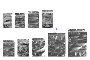 Qese tip Doy Pack 180x40x250 mm, pjesa e pasme alumini, e përparme transparente, me mbyllje “zip” dhe mundësi vulosje me nxehtësi – 100 copë-bildgruppe