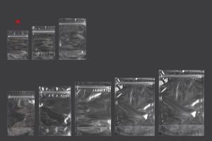 Standbodenbeutel 90x30x130mm transparent mit Druckverschluss -100 Stücke-εικόνα_σύνθεση