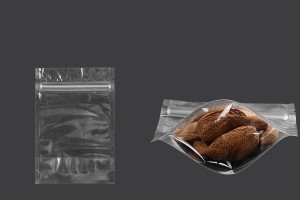 Sachets de type Doypack 100 x 30 x 150 mm transparents avec fermeture zip et possibilité de fermeture par thermoscellage - 100 pcs-εικόνα_προϊοντική