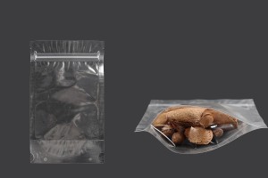 Transparent Doypack stand-up pouch with zipper, also heat-sealable in size 120x40x200 mm - 100 pcs.-image_product