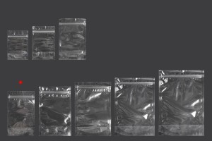Transparent Doypack stand-up pouch with zipper, also heat-sealable in size 120x40x200 mm - 100 pcs.-image_group