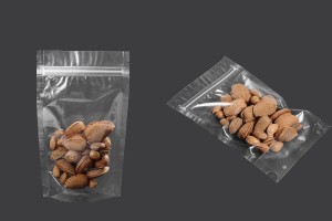 Transparent Doypack stand-up pouch with zipper, also heat-sealable in size 120x40x200 mm - 100 pcs.-image_group