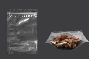 Transparent Doypack stand-up pouch with zipper, also heat-sealable in size 160x40x240 mm - 100 pcs.-image_product