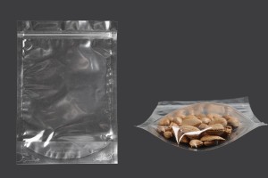 Sachets de type Doypack 180 x 40 x 260 mm transparents avec fermeture zip et possibilité de fermeture par thermoscellage - 100 pcs-1