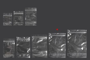 Sachets de type Doypack 180 x 40 x 260 mm transparents avec fermeture zip et possibilité de fermeture par thermoscellage - 100 pcs-4