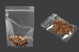 Sachets de type Doypack 180 x 40 x 260 mm transparents avec fermeture zip et possibilité de fermeture par thermoscellage - 100 pcs-5