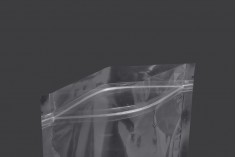 Σακουλάκια τύπου Doy Pack 180x40x260 mm διάφανα με κλείσιμο zip και δυνατότητα σφράγισης με θερμοκόλληση - 100 τμχ