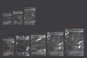 Standbodenbeutel 200x50x295mm transparent mit Druckverschluss -100 Stücke-4