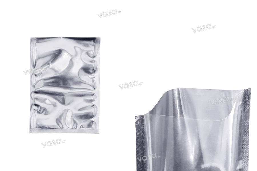 Heat sealable aluminum foil bag in size 120x170   mm - 100 pcs