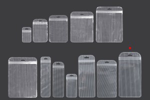Plastikbeutel mit Reißverschluss 120x230 mm gestreift, transparente Vorder- und Rückseite und Euroloch - 100 Stk-3
