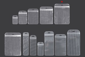Sachets en plastique avec fermeture éclair 150 x 200 mm rayés, transparents de l'avant à l'arrière et eurohole - 100 pcs-6