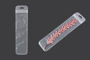 Plastikbeutel mit Reißverschluss 55x220 mm gestreift, transparente Vorder- und Rückseite und Loch Euroloch - 100 Stk-bildgruppe