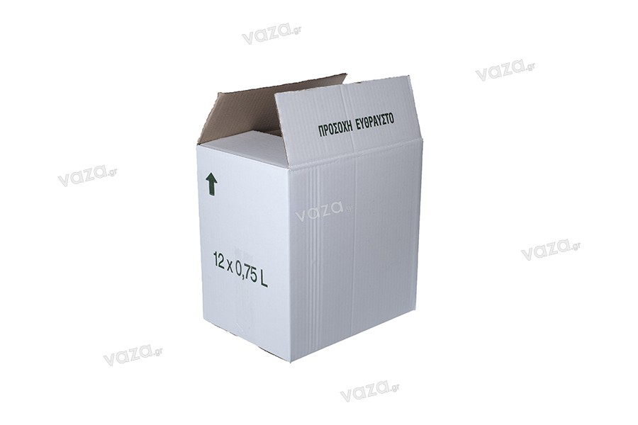 Carton 31x24x33 white 3 sheets, &quot;FRAGILE&quot; - without blister - 20 pcs