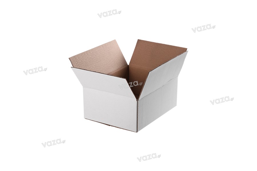 Boîte carton 30 x 23 x 12 blanc à 3 feuilles - 20 pcs