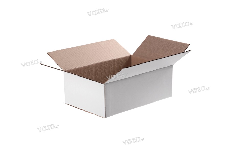 Carton box, white, 3-ply, 32,5x21x11,3 cm - 25 pcs