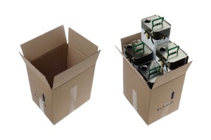 Carton 31 x 25 x 34 marron à 3 feuilles - 25 pcs-4