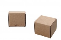 Brown paper box in size 4x4x4 - 5 pcs
