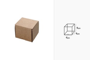 Karton 4x4x4cm braun - 5 Stk-3