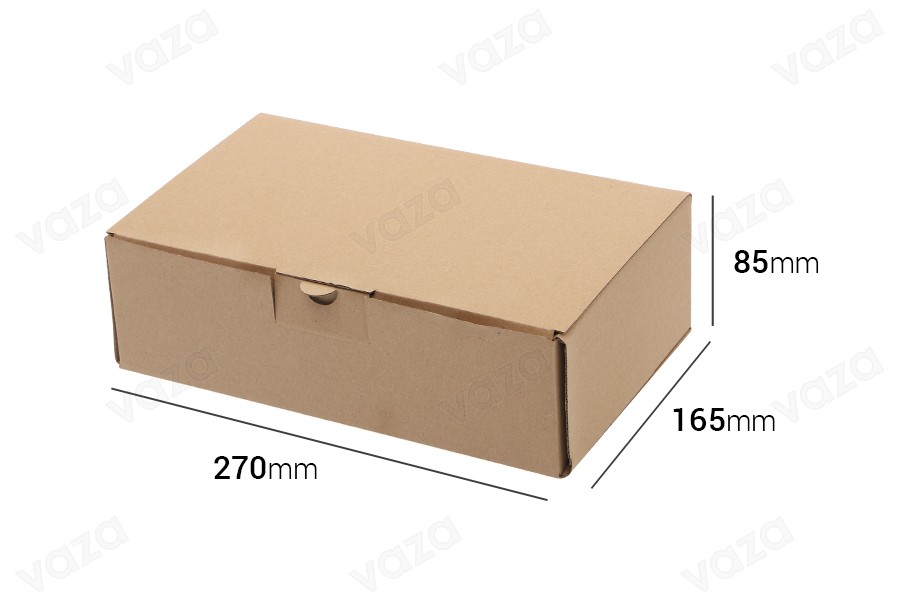 Kaffeekarton Verpackungsschachtel 270x165x85mm - 20 Stk Kaffeekarton Verpackungsschachtel 270x165x85mm - 20 Stk-bildabmessungen