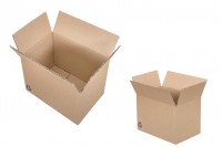 Boîte en carton aux dimensions 22 x 15 x 15 de couleur marron à 3 feuilles (No 12) - 25 pcs