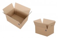 Boîte en carton aux dimensions 22 x 18 x 12 de couleur marron à 3 feuilles (No 13) - 25 pcs