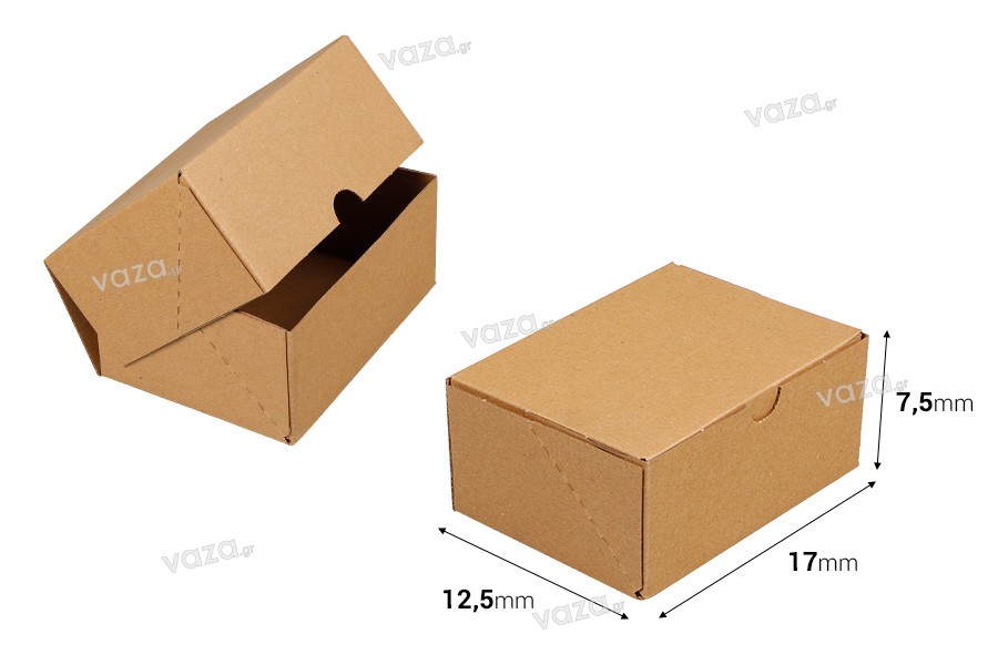 Χαρτοκιβώτιο 17x12,5x7,5 cm 3-φυλλο με αυτόματη συναρμολόγηση (No 30) - 25 τμχ