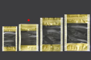 Doy Pack Beutel 150x40x210mm transparent mit Reißverschluss und Heißsiegelung - 50 Stück-εικόνα_σύνθεση