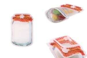 Qese Doy Pack në formë kavanozi 105x30x154 mm, me mbyllje “zip” – 50 copë-produktbild