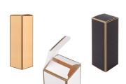 Golden edge paper box in size 38x38x106 mm - 20 pcs