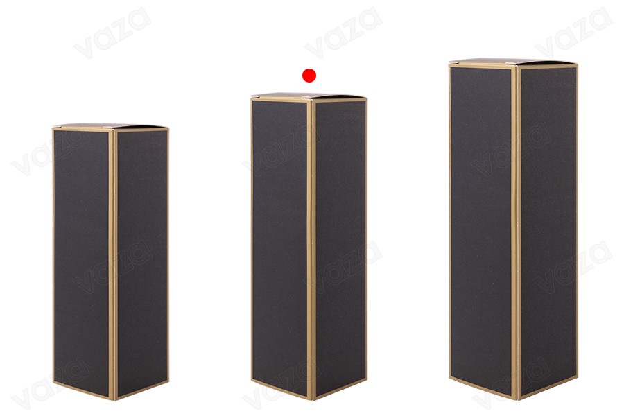 Karton 38x38x136mm mit Goldrand - 20 Stück Karton 38x38x136mm mit Goldrand - 20 Stück-bildgruppe