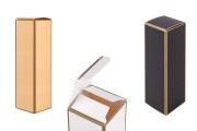 Golden edge paper box in size 38x38x136 mm - 20 pcs