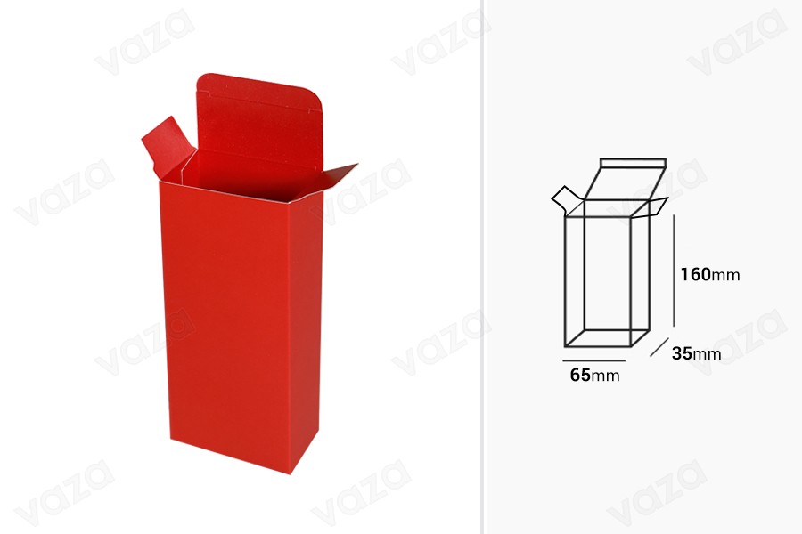 Verpackungskarton aus Papier mit Abmessungen 64x35x160 Verpackungskarton aus Papier mit Abmessungen 64x35x160-εικόνα_διαστάσεις