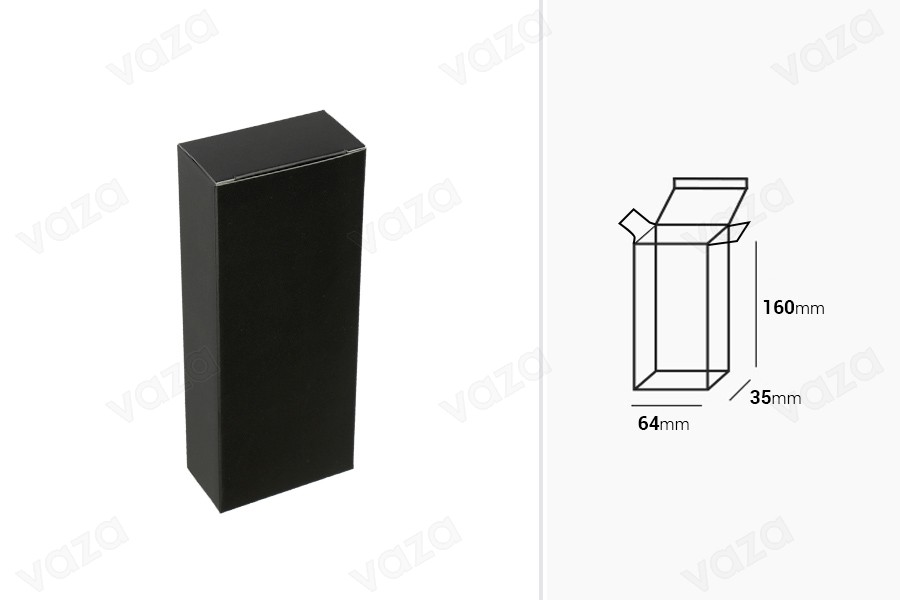 Papierschachtel 64x35x160 erhältlich in verschiedenen Farben - 50 Stk Papierschachtel 64x35x160 erhältlich in verschiedenen Farben - 50 Stk-εικόνα_διαστάσεις
