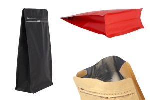 Doy Pack-Aluminiumbeutel, Verschluss mit Heißsiegelung, Öffnung mit Sicherheitsband und Verwendung von Reißverschluss 135x75x265mm - 25 Stück-1