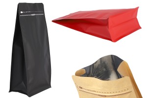 Doy Pack-Aluminiumbeutel, Verschluss mit Heißsiegelung, Öffnung mit Sicherheitsband und Verwendung von Reißverschluss 150x95x325mm - 25 Stück-1