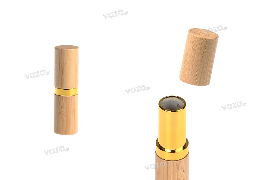 Bamboo θήκη για κραγιόν - lip stick  χειλιών - 6 τμχ