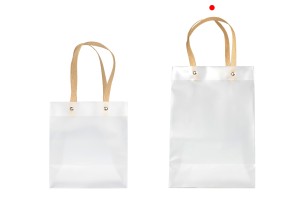 Sachet cadeau en plastique 180x100x260 mm translucide avec poignée - 12 pcs-5