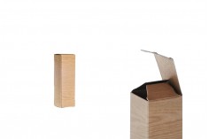 Cutie de carton, cu model "lemn" pentru sticluță de 15ml și 20ml 30x30x100 - 50 buc