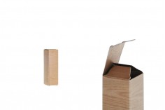 Schachtel aus Papier mit Holzmuster 25x25x87 - 50 Stücke