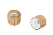 Καπάκι - δαχτυλίδι πλαστικό με ξύλινη επικάλυψη για σταγονόμετρα 5 έως 100 ml