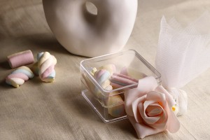 Box für Hochzeit - Taufbevorzugung 75x50x90mm transparent, Kunststoff-εικόνα_διαστάσεις